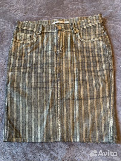 Джинсовая мини-юбка