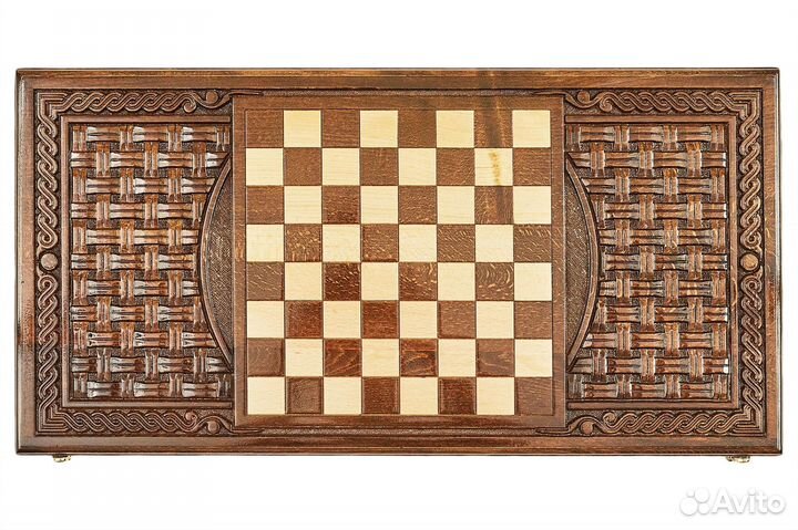 Нарды резные Древесный узор 62 х 61 см Бук Армения 62471