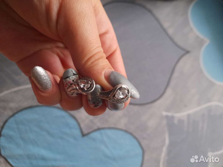 Серьги серебро