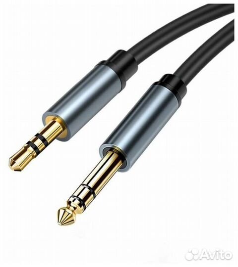 Кабель аудио 3.5 Mini Jack - 6.3 (6.5) Stereo 1м