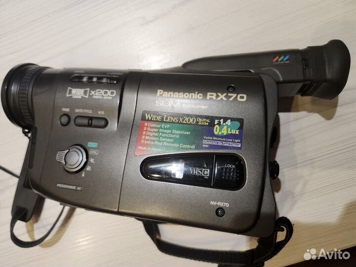 Видеокамера Panasonic RX70 (VHS-эстетика)