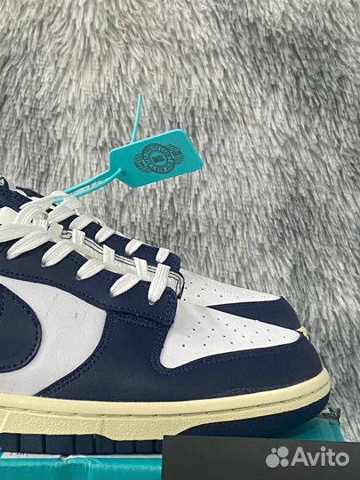 Nike Dunk Low Vintage Navy Blue Оригинал Poizon