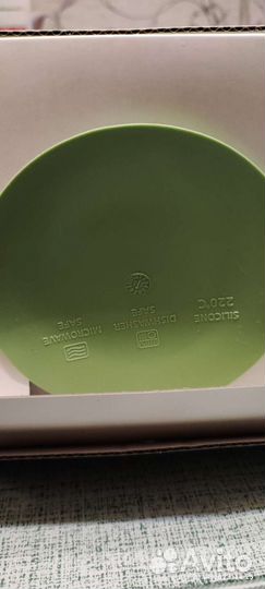 Силиконовая тарелка с ложечкой Mamsis