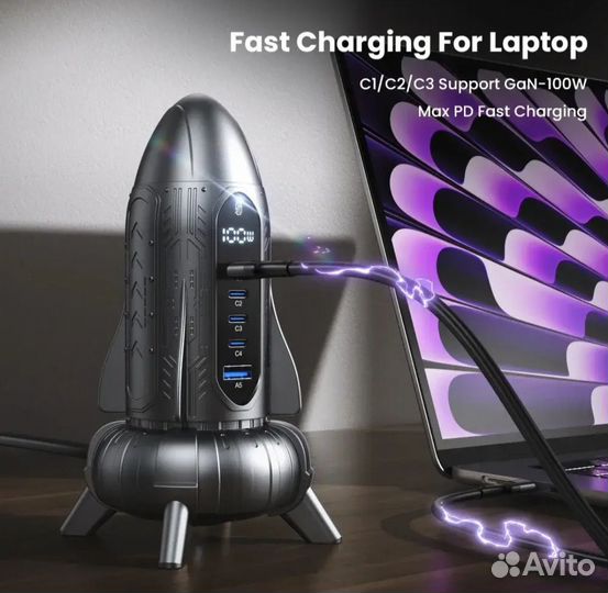 Asometech 120W станция быстрой зарядки