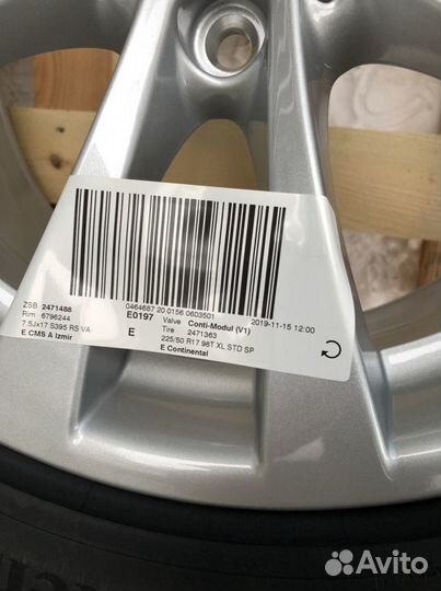 Зимние колеса на бмв ф30 R17, стиль 395, новые