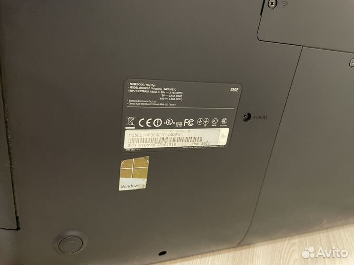 Ноутбук samsung np350e7c