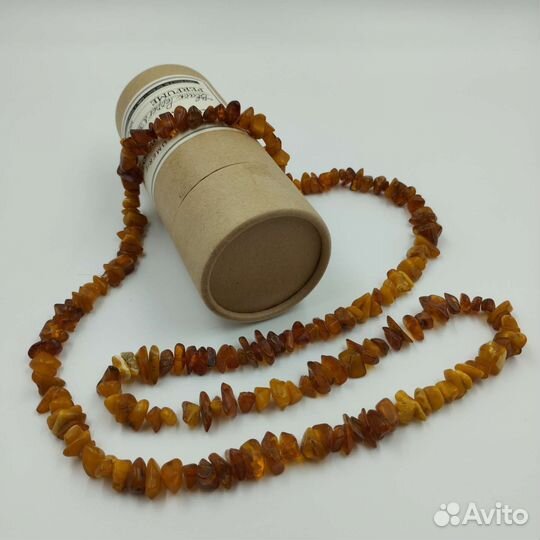 Бусы из натурального янтаря. Винтаж