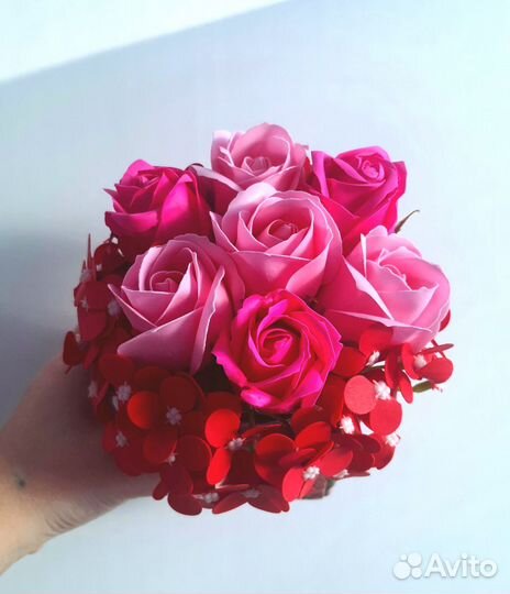 Букет мыльные розы