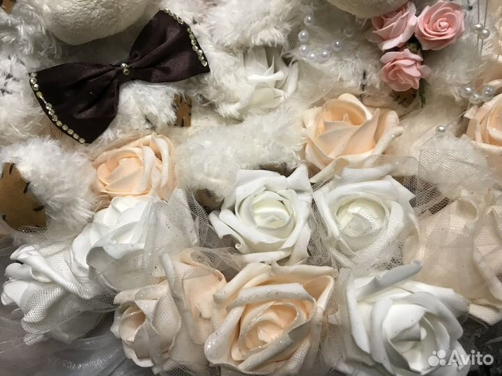 Свадебные мишки на машину