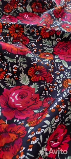 Ткань креп сатин СССР винтаж