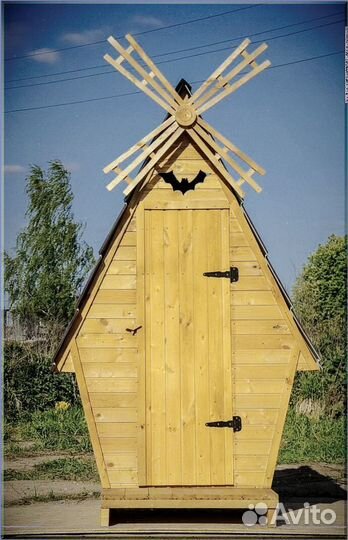 Дачный туалет деревянный с установкой счо 367