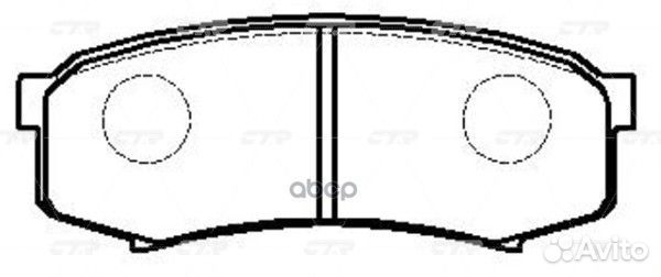 Колодки тормозные, задние (Старый CKT14) GK1028