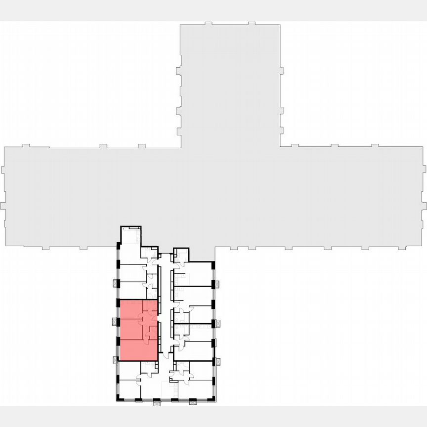 2-к. апартаменты, 61 м², 6/30 эт.