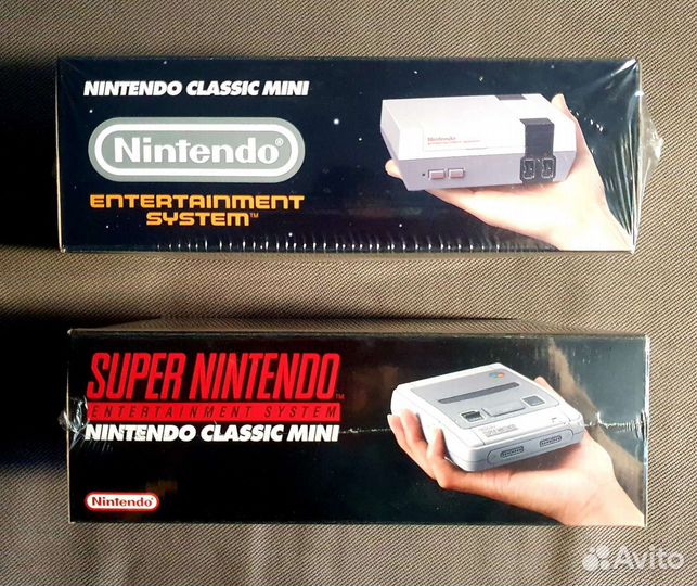 NES и snes classic mini новые в плёнке