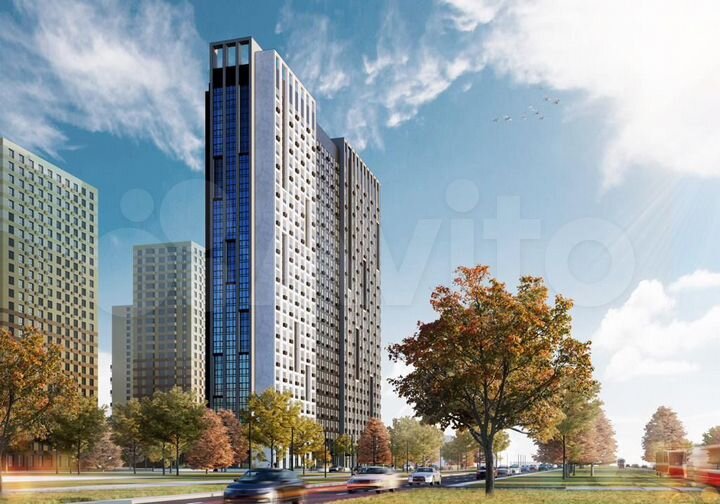 2-к. квартира, 54,9 м², 2/28 эт.