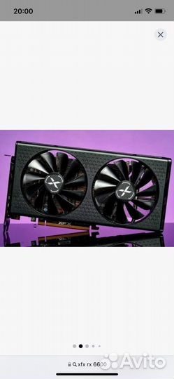 XFX radeon rx 6600 8gb