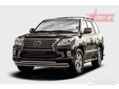 Защита переднего бампера toyota land cruiser 200