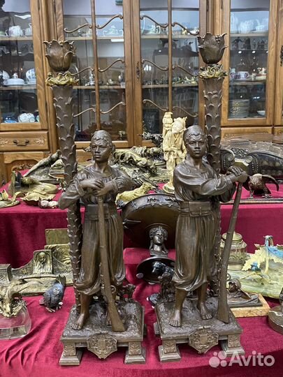 Крупные подсвечники Арабы Вена 1 треть 20 в