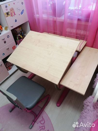 Растущая парта и стул дэми