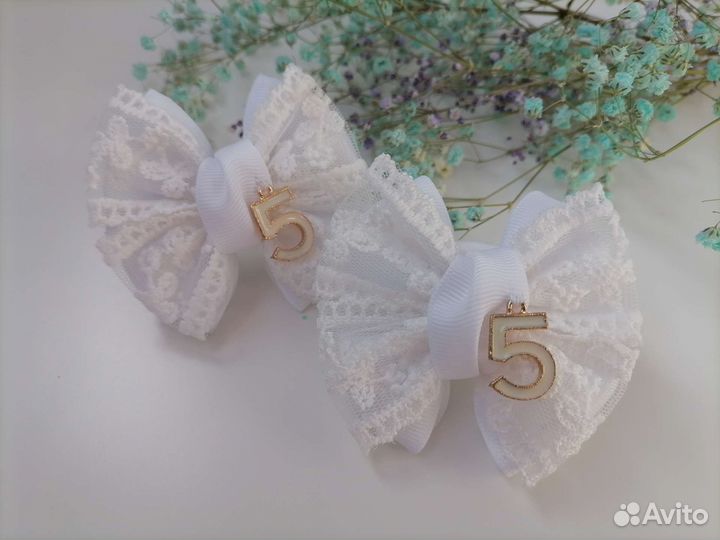 Бантики белые