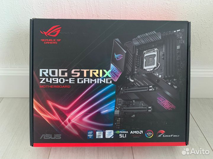 Материнская плата asus ROG strix Z490-E gaming