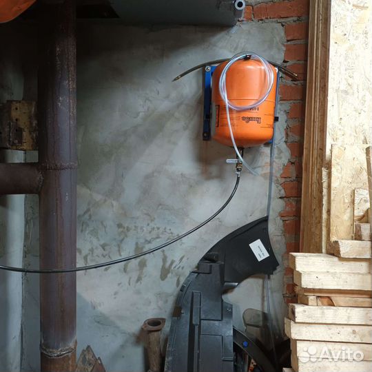 Печь на отработке с водяным контуром