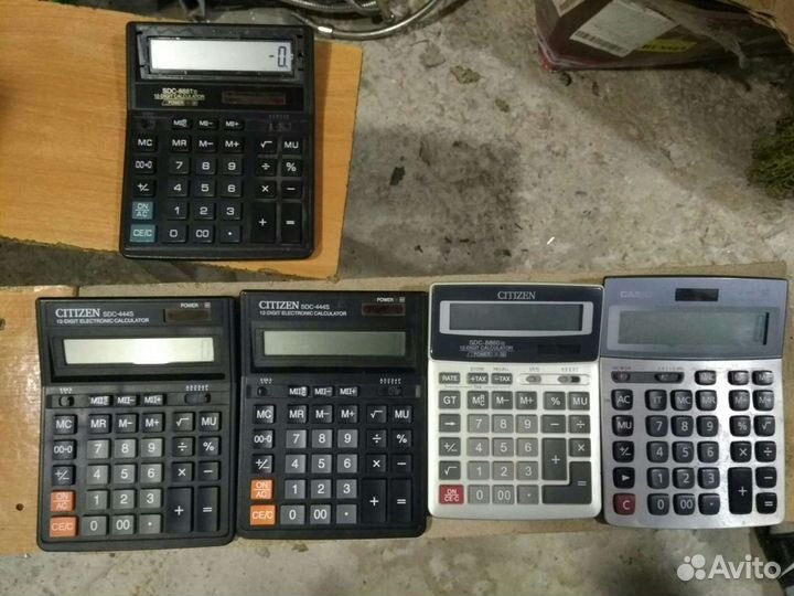 Калькуляторы Casio и Citizen