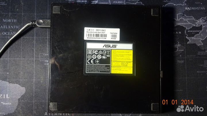 Оптический привод DVD-RW asus sdrw-08D2S-U