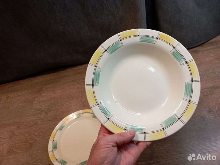 Тарелки зик Конаково - рисунок Клетка