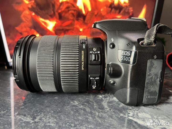 Комплект Canon 550d + Sigma 18-200