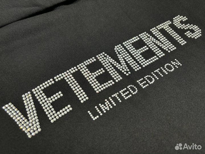 Vetements худи со стразами limited edition