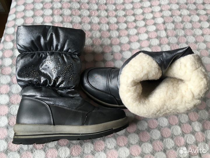 Дутики зимние для девочки 35