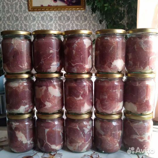 Говядина.Свинина.Тушёнка домашняя, очень вкусная