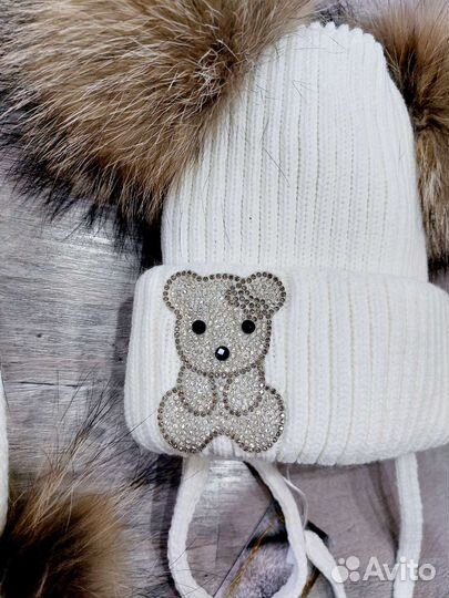 Комплект шапка, шарф