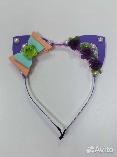 Ободок ушки кошки