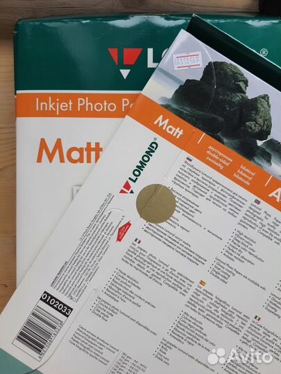 Матовая фотобумага для принтера А4, 200 г/кв.м 50