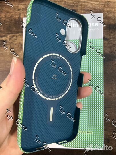 Чехол pitaka Ultra-Slim Case для iPhone 16 Green