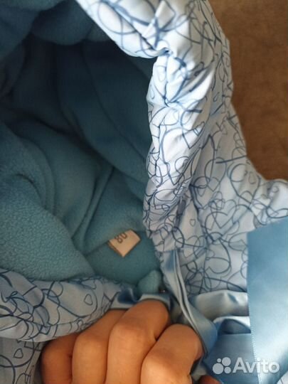 Конверт зимний на овчине 80 см