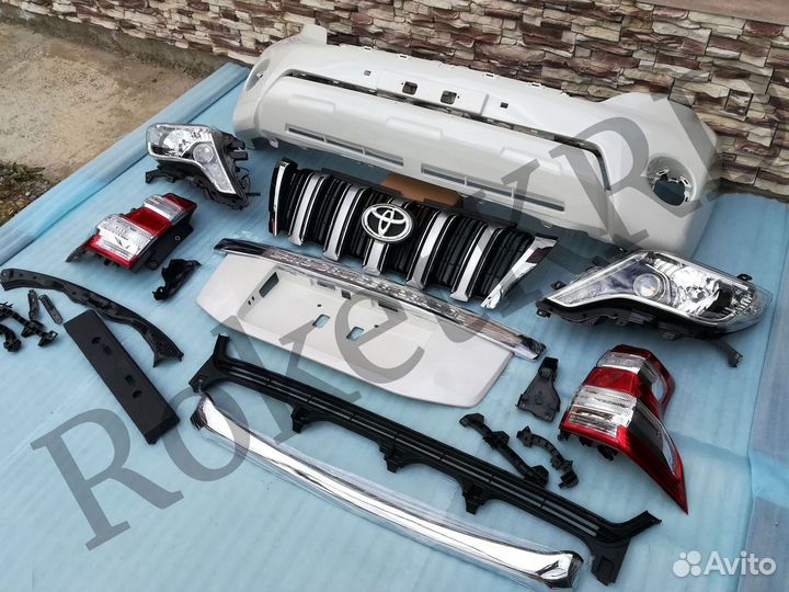 Рестайлинг Pradо 150 в 13-2017 год Белый