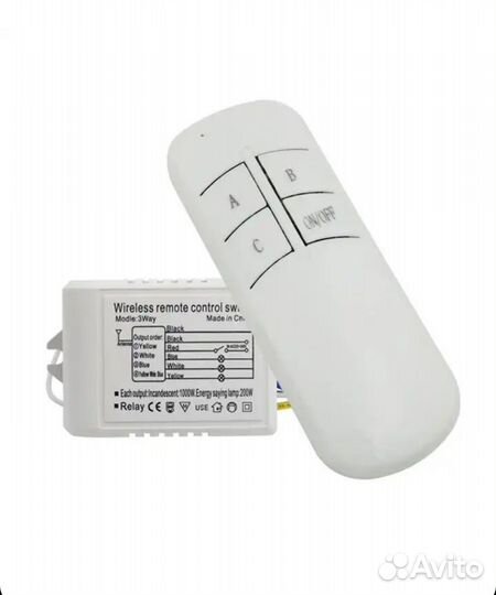 Пульт 3 канала для управления светом люстры