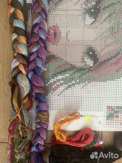 Бисер,мулине