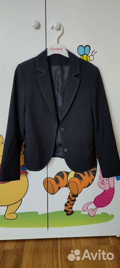 Школьная синяя форма на девочку, рост 128-140 см