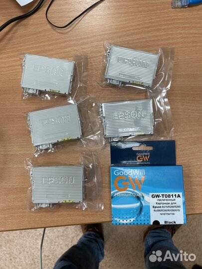 Картриджи epson T0801-0805