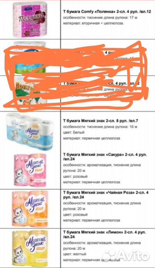 Туалетная бумага Полянка