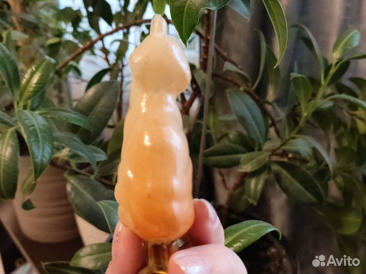 Елочные игрушки СССР лисичка серая шейка