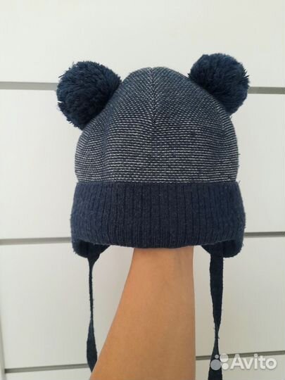 Шапка зимняя детская с ушками