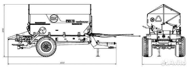 Разбрасыватель удобрений Амкодор РМУ-10, 2022