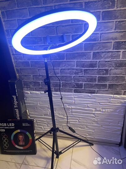 Кольцевая лампа RGB 33 см