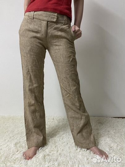 Брюки, лен