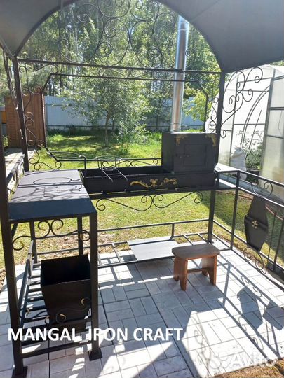 Беседка с мангалом